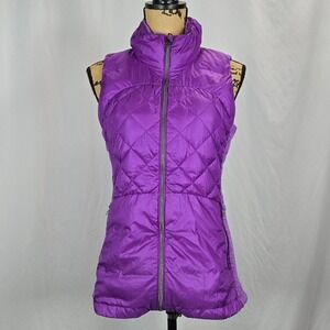 Lululemon Purple Quilted Down Fill Puffer Insulated Vest Women Size S Athletic